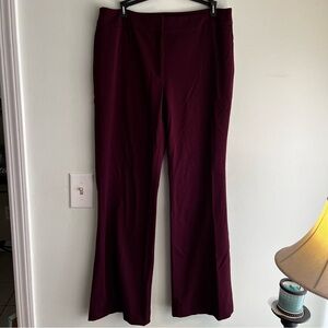 White House Black Market Burgundy Pants